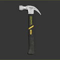 Silver Head Gray Handle Hammer With Yellow Stripe And Estate Brand Design