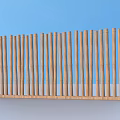 Wooden Vertical Slat Garden Ornament For Outdoor Plant Support And Decoration