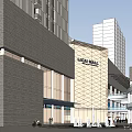 Modern Office Building Complex With Multiple Towers And Commercial Plaza Space