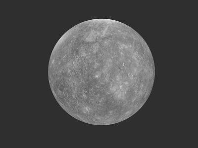 Detailed Moon Surface With Craters In Cosmic Space Exploration Mission 3d model