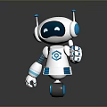 Industrial Robot Single Wheel Robot Double Wheel Robot Robot Robot Assistant Small Robot 3d model