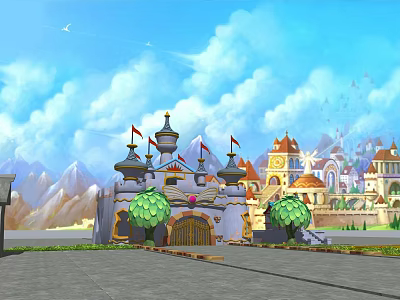 Cartoon Castle 3d model