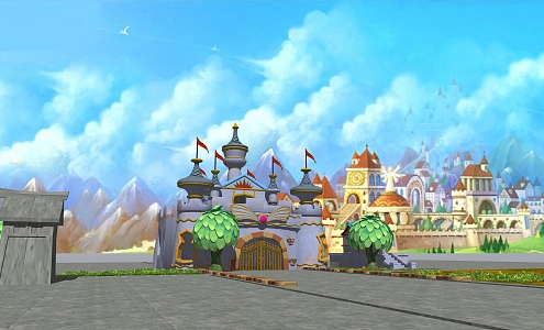 Cartoon Castle 3d model