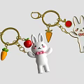 Rabbit Keychain 3d model