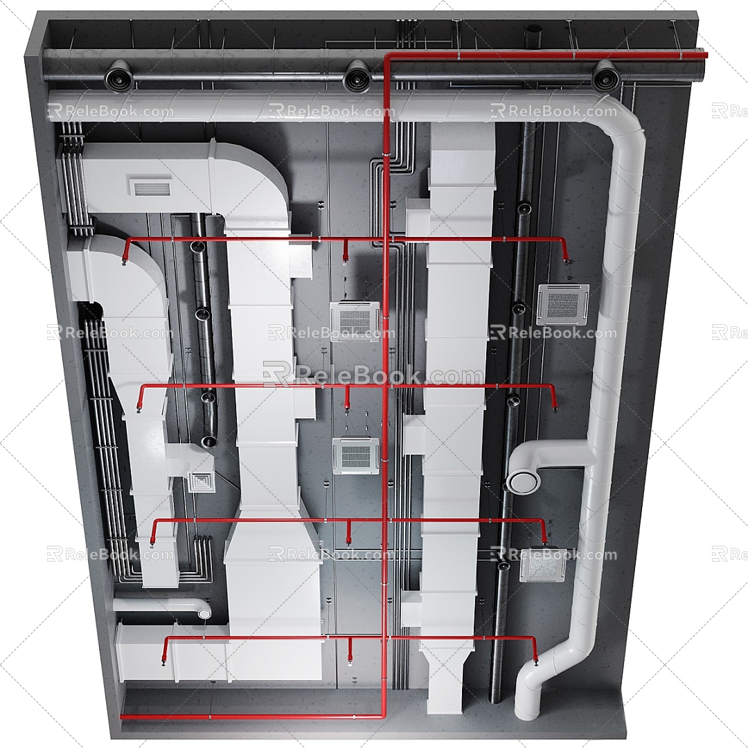 Tuyere of Bare Top Duct 3d model