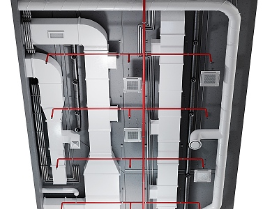 Tuyere of Bare Top Duct 3d model