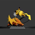 Modern game character pica chubaokemeng elf pokemeng god beast 3d model