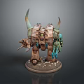 Mech Warrior Mech Soldier Machine Battlearm Mechanical Battlearm Machine Fighter Robot 3d model