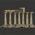 Monuments Sites Sites Sites Ruins Castle Fortress Ancient Castle Ancient Ruins Realistic 3d model