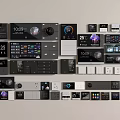 Switch Modern Smart Panel Visual Panel Function Panel Socket 3d model