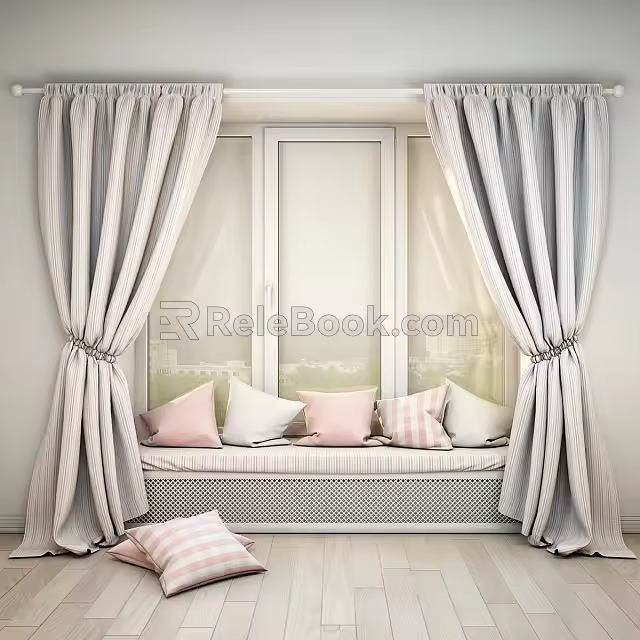 Curtains 3d model