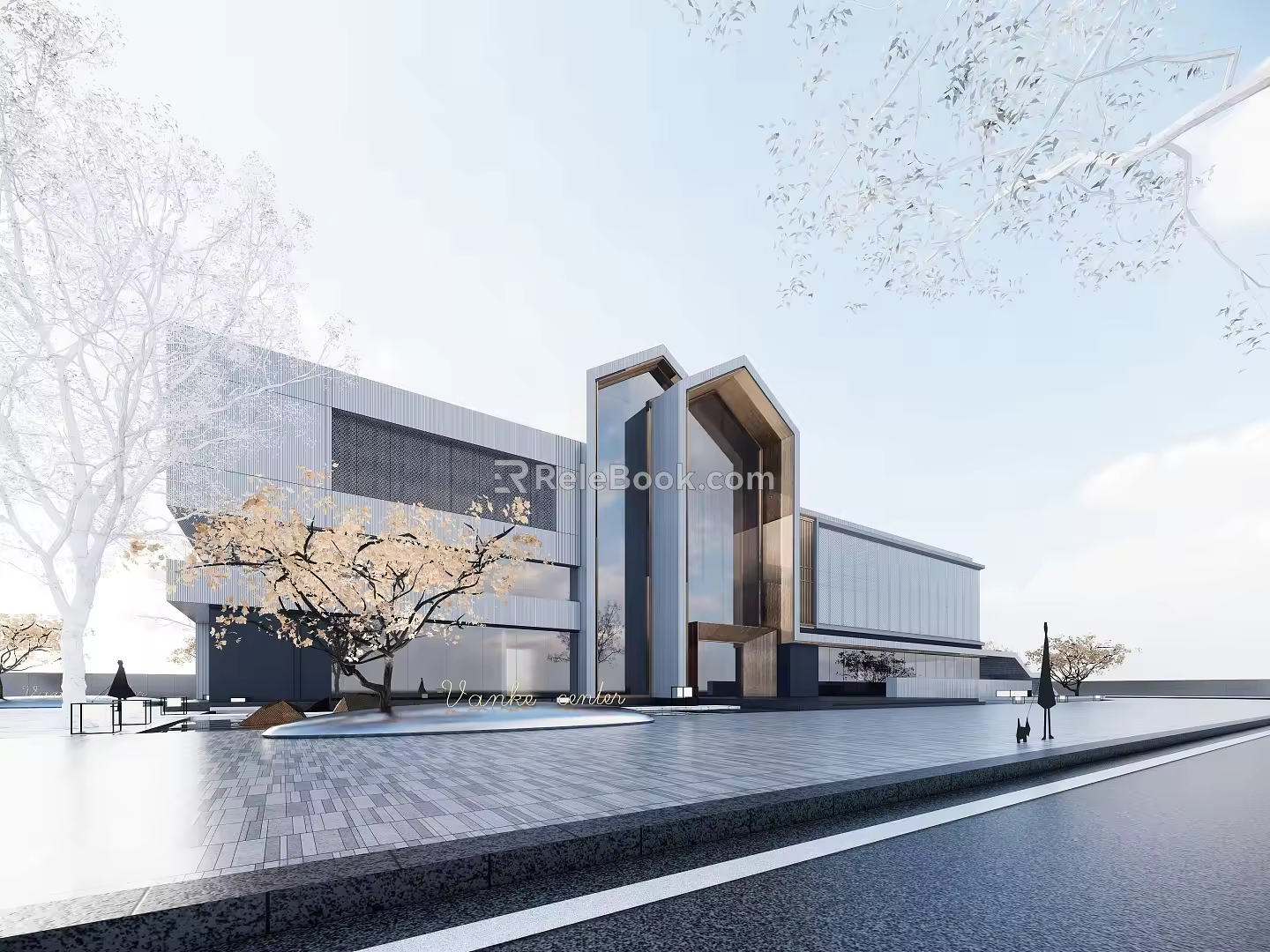 Building of Sales Office 3d model