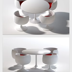 Modern Dining Table and Chair Combination Table and Chair Furniture Dining Table Dining Chair 3d model
