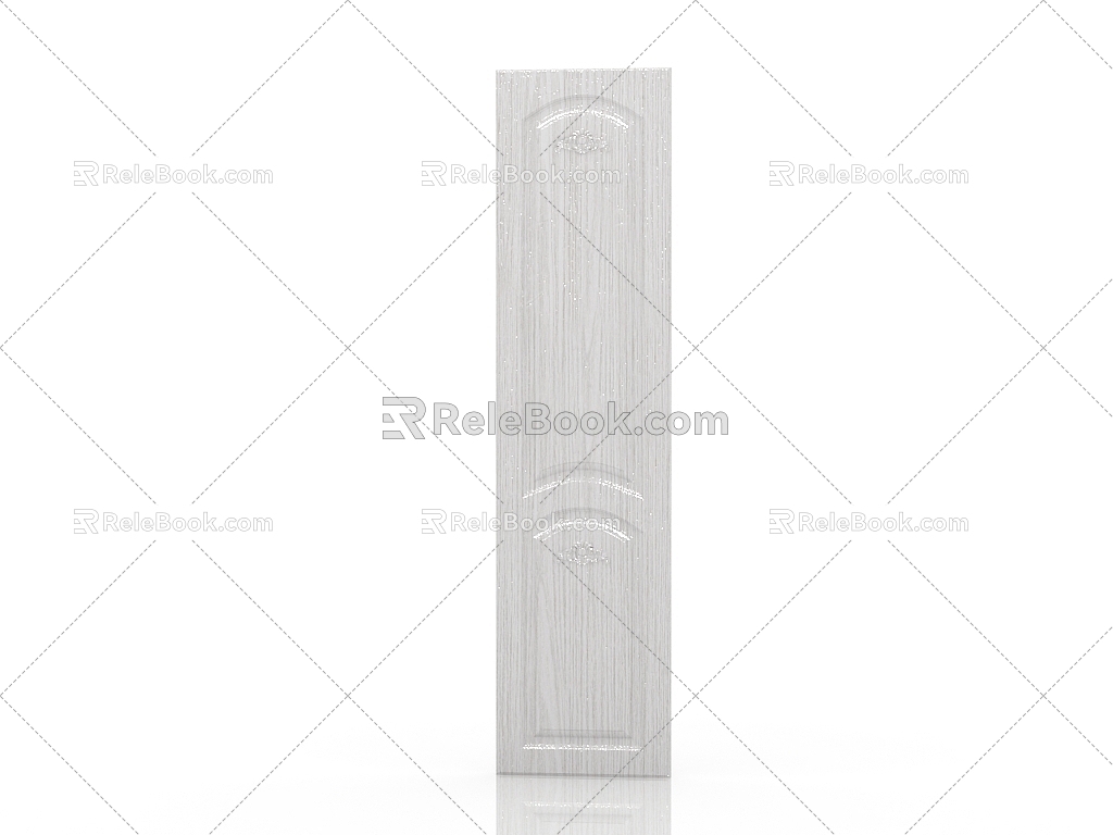 American high cabinet door panel 3d model