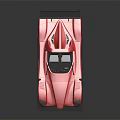 Red Open Top Racing Car With Aerodynamic Rear Wing And Streamlined Body