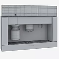 Miele Built in Modern Kitchen Appliance With Water Container And Control Panel