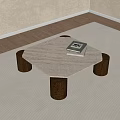 Middle Ancient Style Coffee Table 3d model