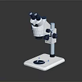 Stereomicroscope With Binocular Head Precision Adjustment Knobs And Adjustable Base For Medical Laboratory Use 3d model