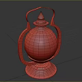 Lantern kerosene lamp lighting retro style lighting 3d model
