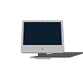 White All in One PC with Black Screen Sleek Design Integrated Webcam and Stable Stand