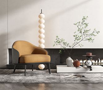 Modern Minotti Single Sofa 3d model