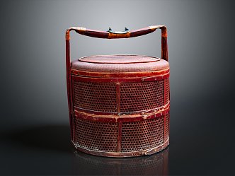 Modern Basket Food Box Bamboo Basket 3d model