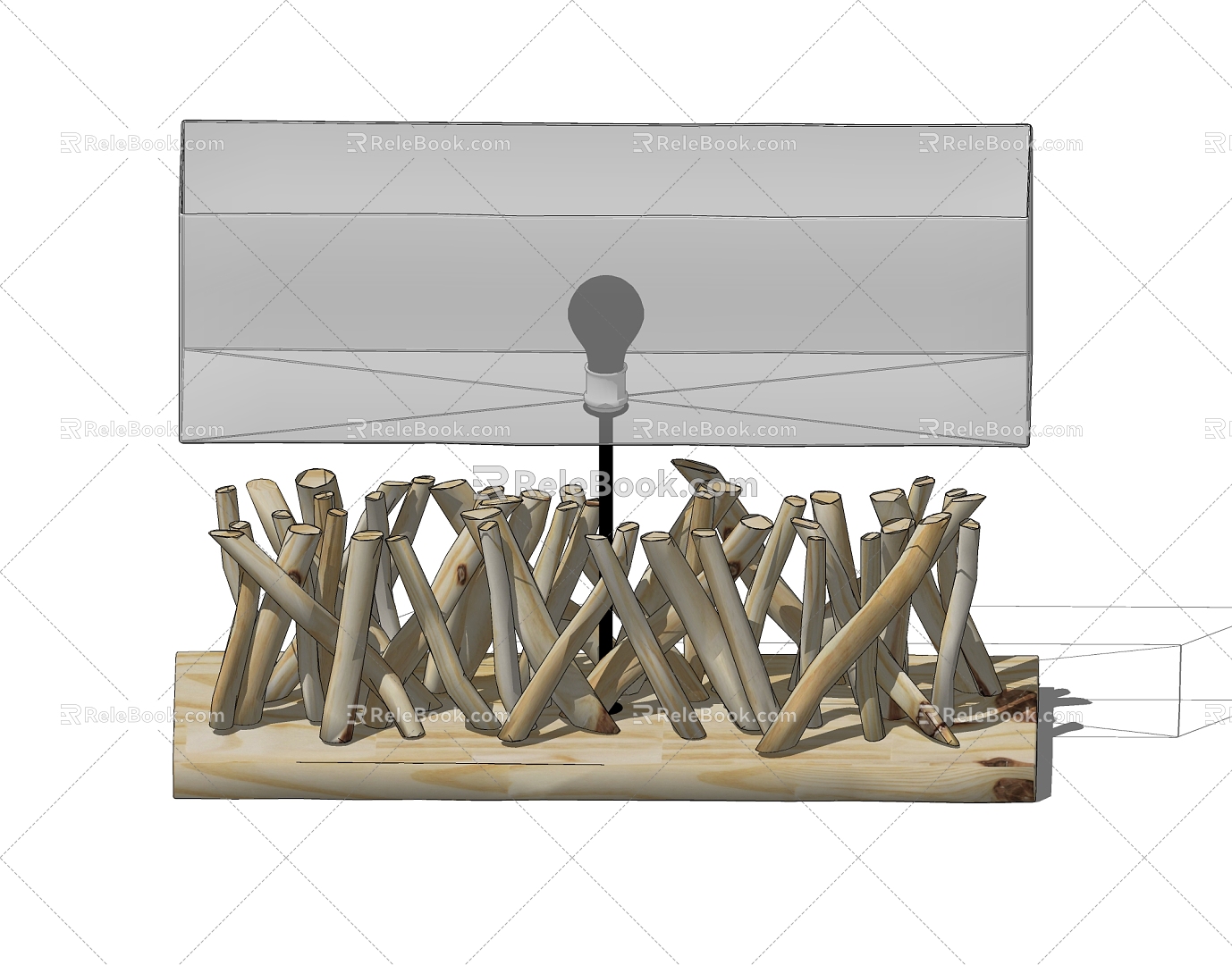 Special-shaped table lamp 3d model