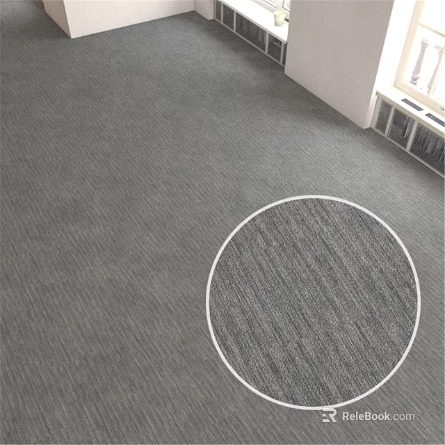 Gray Textured Carpet Floor Design With High Quality Material For Indoor Spaces 3d model 