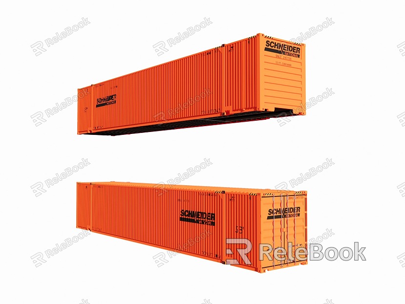 53 ft Freight Container Schneider Logistics Ocean Shipping Container SNDR model