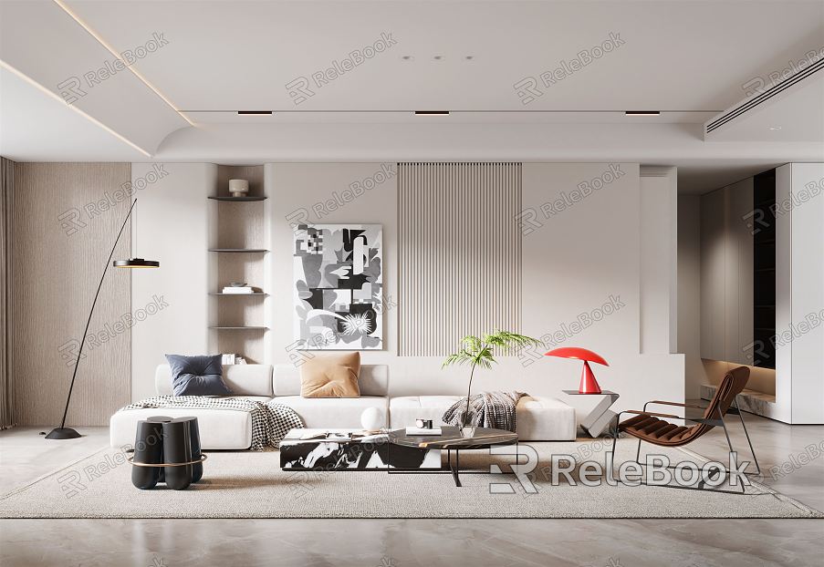 modern living room model