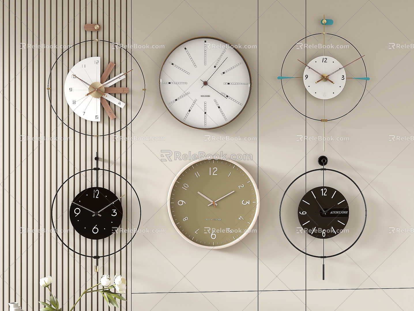 clock wall clock 3d model