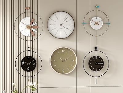 clock wall clock 3d model