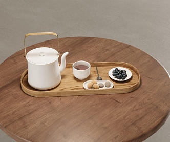 Modern Tea Set 3d model