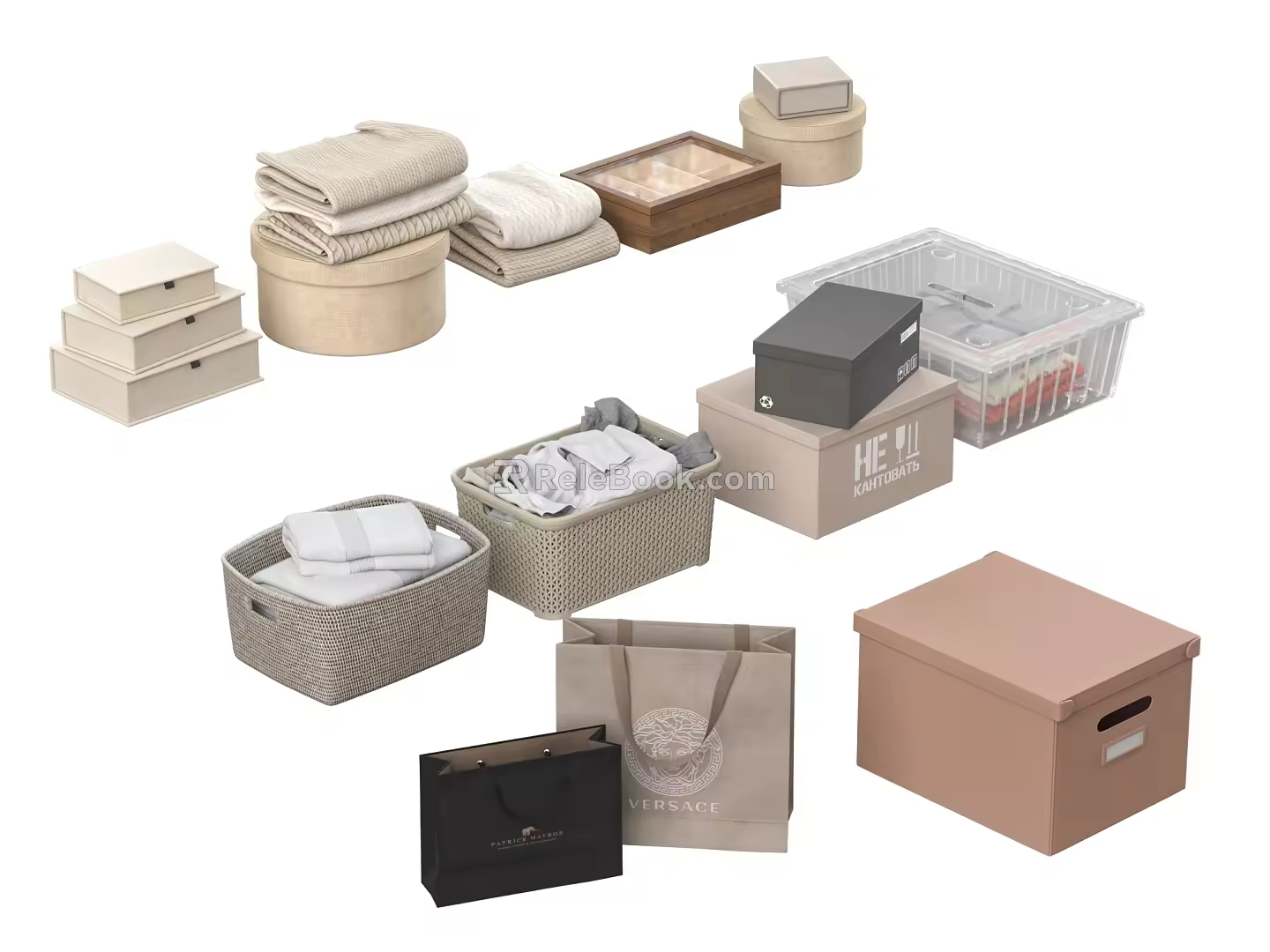 Clothes Storage Box Storage Box 3d model