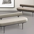 Nordic Bench Modern Simple Bench Shoe Changing Bench Bed End Stool 3d model
