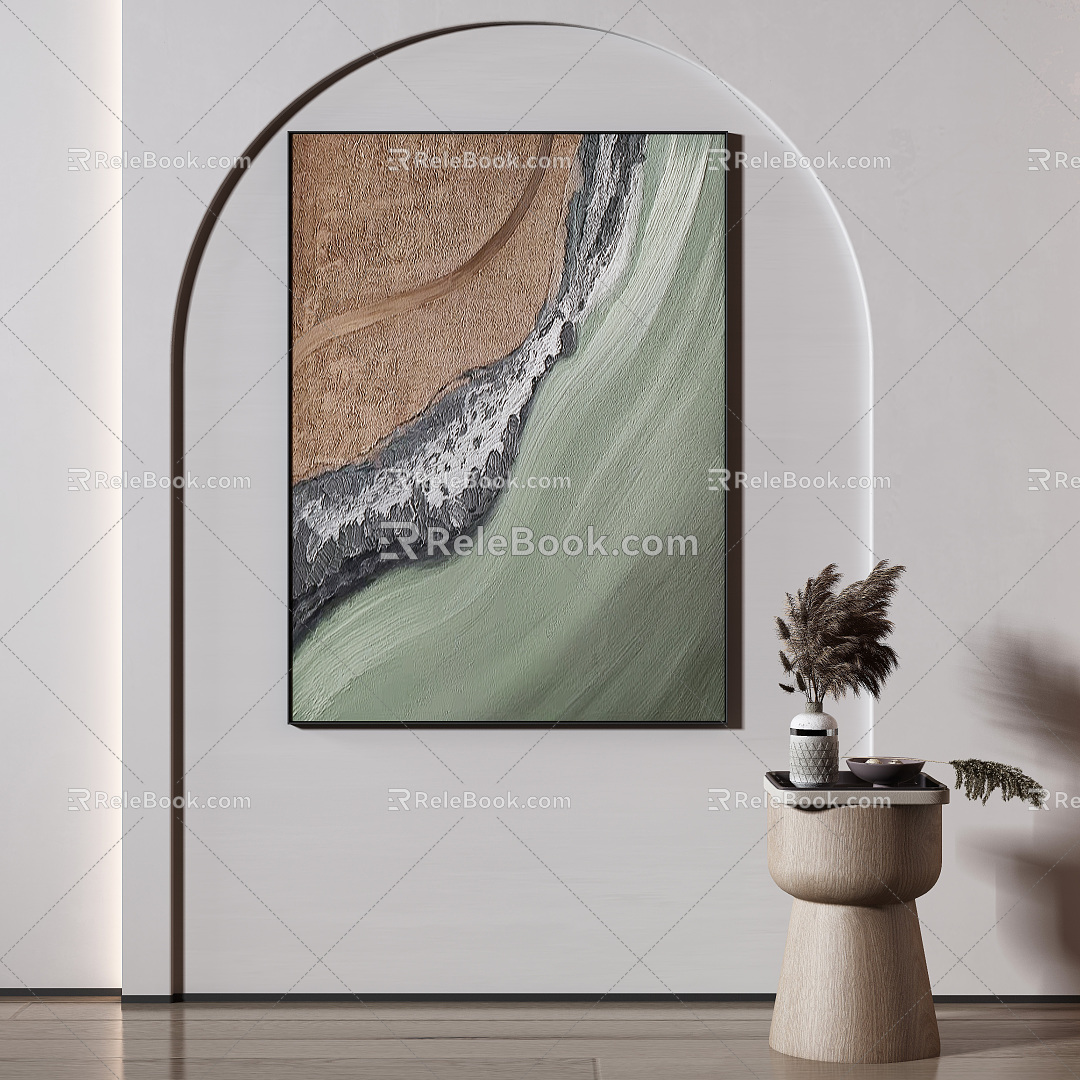 modern decorative painting 3d model