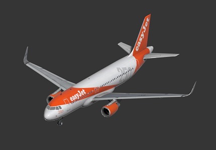 modern aircraft 3d model