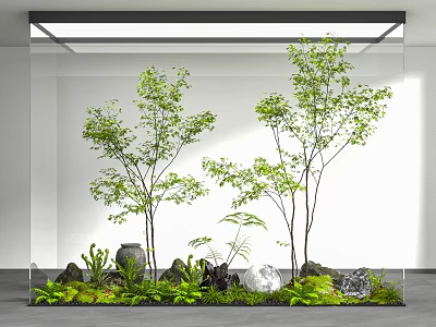 Indoor green landscape 3d model