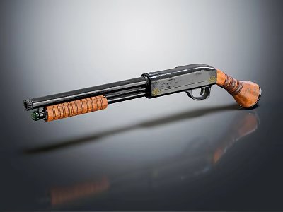 Modern shotgun single barrel shotgun 3d model Modern shotgun single barrel shotgun 3d model