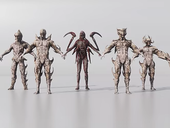 Zombie Characters 3d model