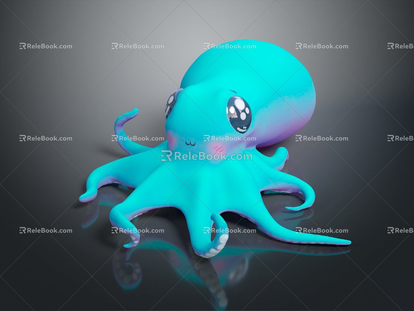 Modern Octopus Cuttlefish Octopus Squid 3d model