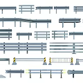 Different Types of Metal Fence Designs With Guardrails Railings And Safety Barriers