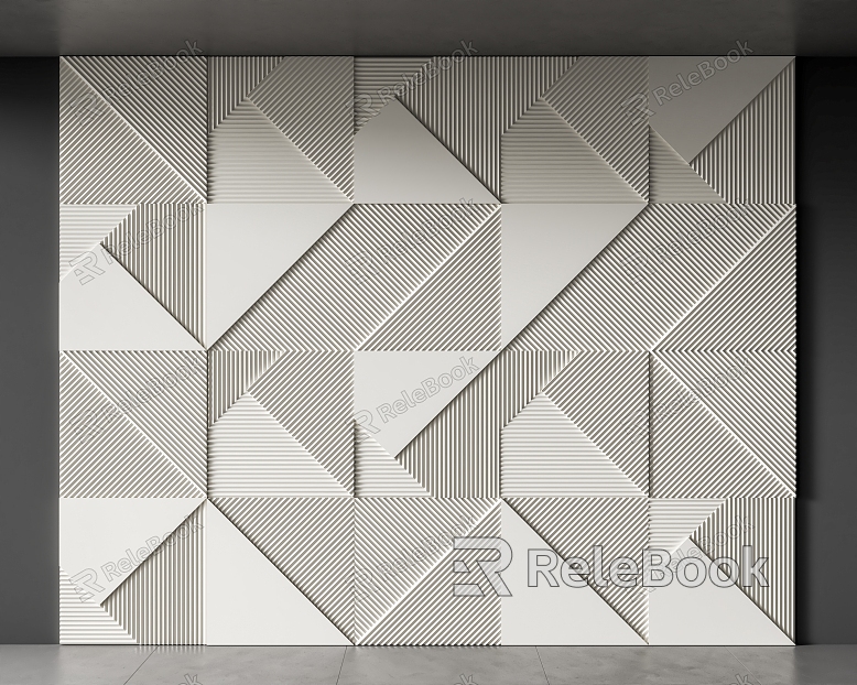 Modeling Decorative Panel Three-dimensional Wall Panel Decorative Wall Panel model