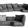 Modern EDRA Multiplayer Sofa Shaped Sofa Petal Sofa 3d model