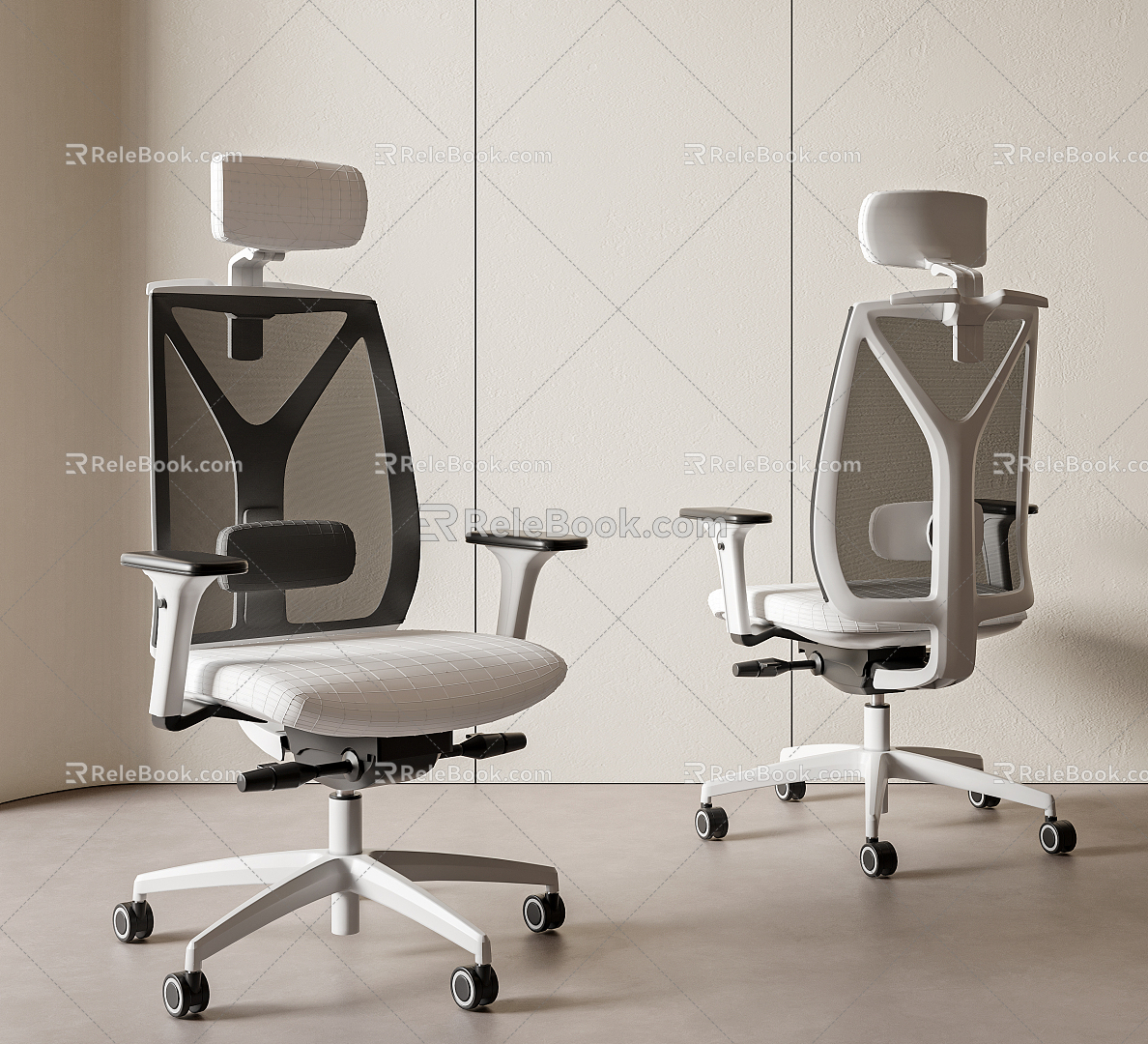 Modern office chair 3d model