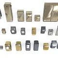 Diverse Assortment Of Metallic Electrical Accessories In Various Sizes Shapes And Designs