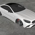 Modern White Coupe Car With Sleek Body And Black Wheels In Minimalist Indoor Space