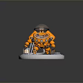 Robot Assistant Small Robot Butler Robot Butler Figure Game Figure 3d model