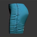 Stylish Blue Wavy Texture Women's Dress With Modern Fashion Design