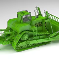 Bulldozer engineering vehicle mining vehicle Transformers 3d model
